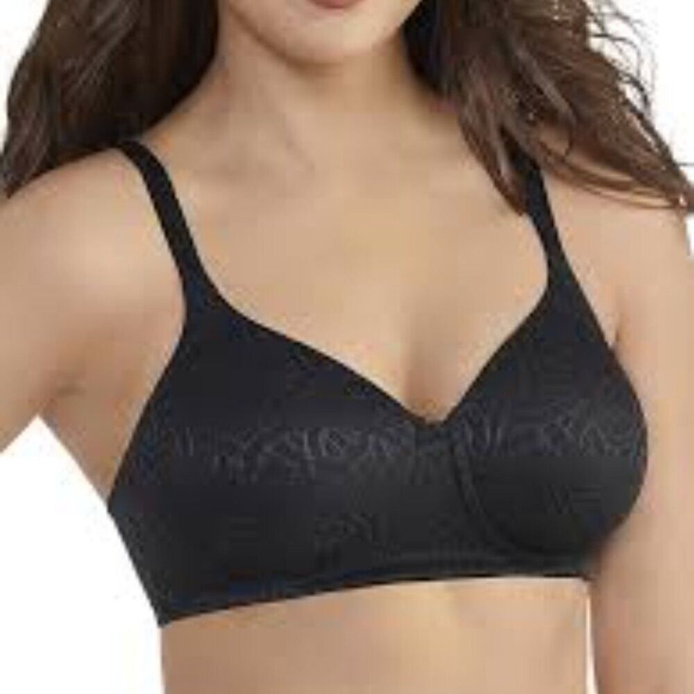 Vanity Fair Black Body Shine T-Shirt Bra 36D NEW
